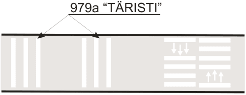 teekattetähis Täristi  979a